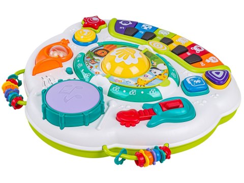 STOLICZEK EDUKACYJNY DLA MALUCHA PIANINKO MIKROFON BLUETOOTH DŹWIĘK MELODIE