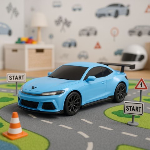 SAMOCHÓD ZDALNIE STEROWANY AUTO RC ELEKTRYCZNY STACJA ŁADUJĄCA LED DŹWIĘKI