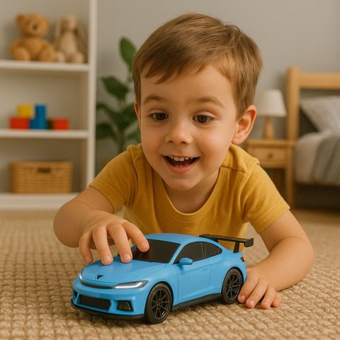 SAMOCHÓD ZDALNIE STEROWANY AUTO RC ELEKTRYCZNY STACJA ŁADUJĄCA LED DŹWIĘKI