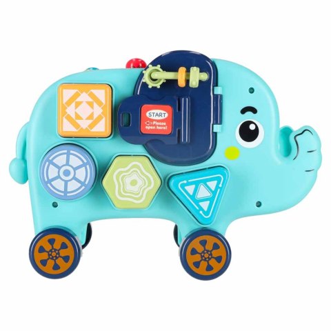 TABLICA MANIPULACYJNA WBIJAK SORTER MŁOTEK SŁONIK MONTESSORI EDUKACYJNA 26CM