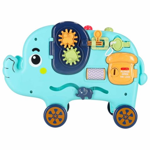 TABLICA MANIPULACYJNA WBIJAK SORTER MŁOTEK SŁONIK MONTESSORI EDUKACYJNA 26CM