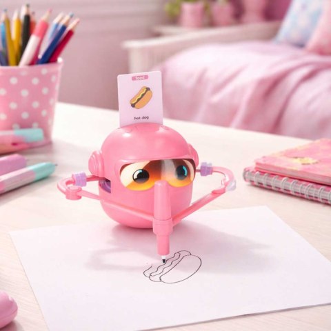 ROBOT RYSUJĄCY EDUKACYJNY NAUKA PISANIA KARTY Z OBRAZKAMI DŹWIĘK AKUMULATOR