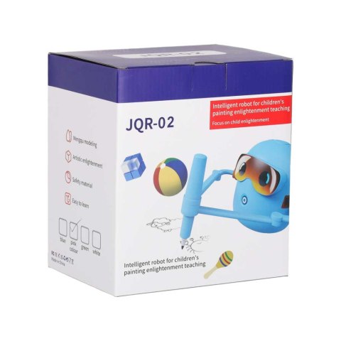 ROBOT RYSUJĄCY EDUKACYJNY NAUKA PISANIA KARTY Z OBRAZKAMI DŹWIĘK AKUMULATOR