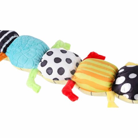 GĄSIENNICA INTERAKTYWNA SENSORYCZNA PLUSZOWA MUZYCZNA GRZECHOTKA GRYZAK