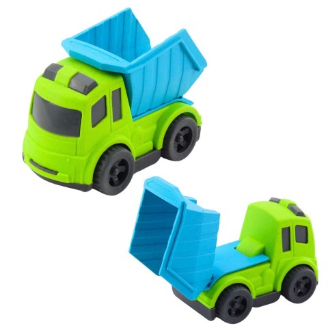 Zestaw Pojazdów Budowlanych Autka Ciężarówka Wywrotka Koparka BIO Plastik