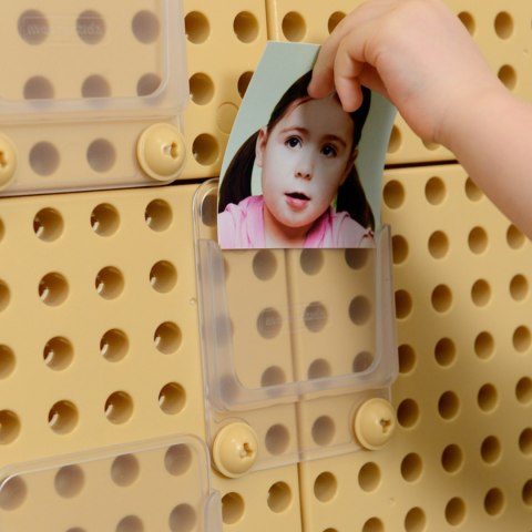 MASTERKIDZ PRZEZROCZYSTA KIESZONKA NA ZDJĘCIA KARTY ETUI 6 SZT EDUKACYJNE