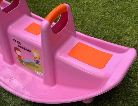 WOOPIE Bujak Wieloosobowy STAR Huśtawka Równoważna Różowa