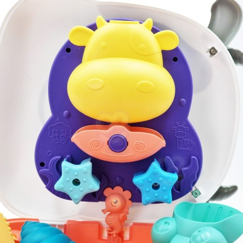 WOOPIE Zestaw do Piasku 3w1 Walizka Krówka Stolik Wodny