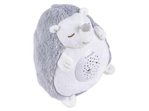 PROJEKTOR PLUSZOWY JEŻ MASKOTKA PRZYTULANKA USYPIACZ BIAŁY SZUM MELODIE