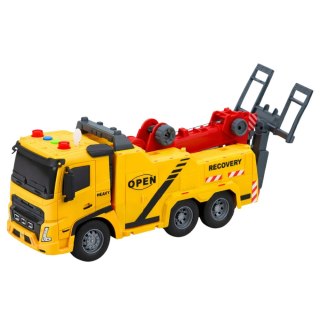 HOLOWNIK INTERAKTYWNY CIĘŻARÓWKA POMOC DROGOWA 1:16 HAK ŚWIATŁA DŹWIĘKI