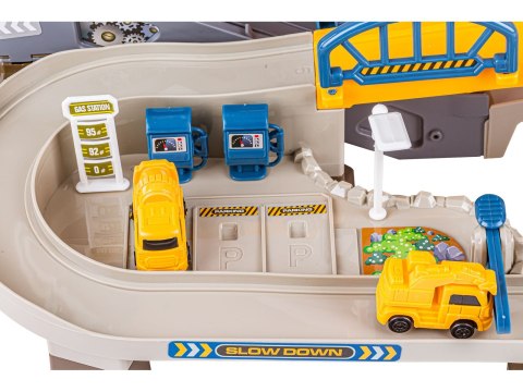 TOR SAMOCHODOWY KULKOWY PARKING GARAŻ PLAC BUDOWY ZJEŻDŻALNIA DŹWIG 4 AUTKA