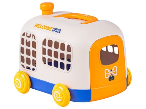 Zestaw Małego Weterynarza Transporter Dla Psa + Akcesoria Klatka Dla Zwierząt Weterynarz Doktor Pies Pluszak