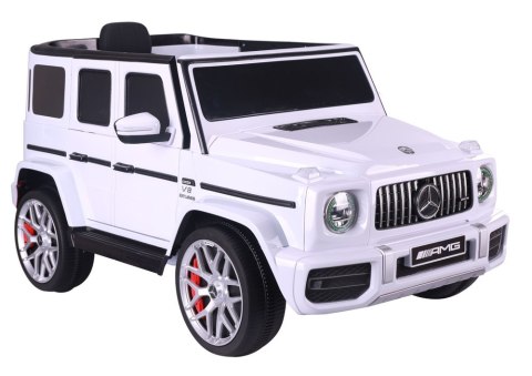 AUTO NA AKUMULATOR DLA DZIECKA MERCEDES G63 S306-1 LED MP3 SKÓRA EVA PILOT