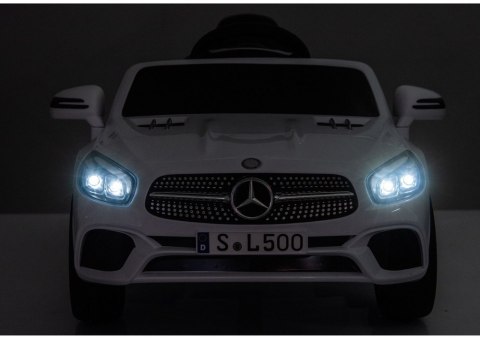 AUTO NA AKUMULATOR DLA DZIECKA MERCEDES SL500 S506 LED MP3 SKÓRA EVA PILOT