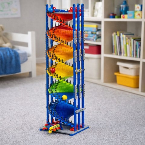 KLOCKI KONSTRUKCYJNE TOR ZJEŻDŻALNIA DLA KULEK KOLOROWA ZESTAW 550 EL.