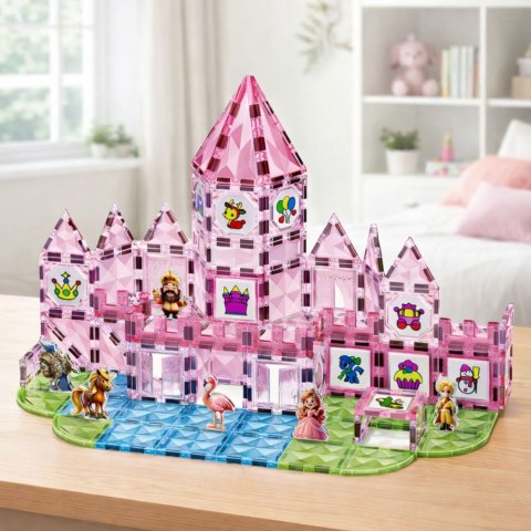 KLOCKI MAGNETYCZNE KONSTRUKCYJNE FIGURKI KARTY PIGMENTY ZESTAW 142 EL.