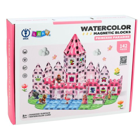 KLOCKI MAGNETYCZNE KONSTRUKCYJNE FIGURKI KARTY PIGMENTY ZESTAW 142 EL.