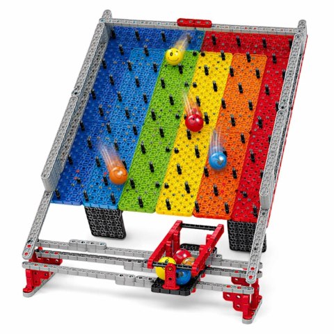 KLOCKI KONSTRUKCYJNE TĘCZOWY TOR DLA KULEK ZJEŻDŻALNIA GRA ZESTAW 477 EL.
