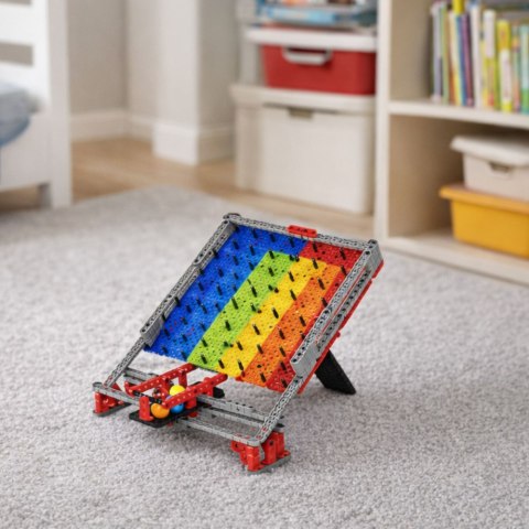 KLOCKI KONSTRUKCYJNE TĘCZOWY TOR DLA KULEK ZJEŻDŻALNIA GRA ZESTAW 477 EL.