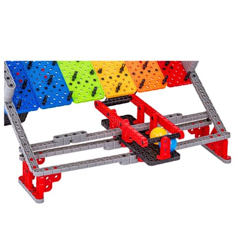 KLOCKI KONSTRUKCYJNE TĘCZOWY TOR DLA KULEK ZJEŻDŻALNIA GRA ZESTAW 477 EL.