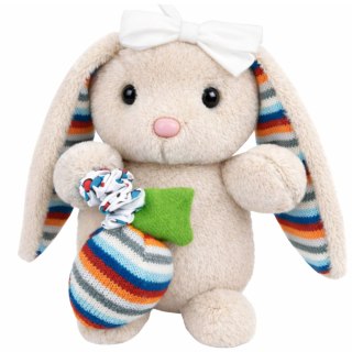 MASKOTKA PRZYTULANKA MIĘKKI KRÓLICZEK PLUSZOWY POZYTYWKA USYPIACZ 18CM