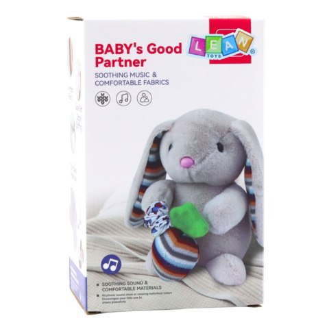 MASKOTKA PRZYTULANKA MIĘKKI KRÓLICZEK PLUSZOWY POZYTYWKA USYPIACZ 18CM