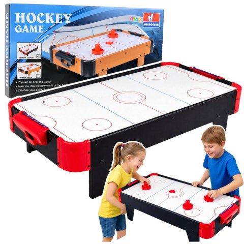 CYMBERGAJ AIR HOCKEY MINI STÓŁ DO GRY DLA DZIECI GRA ZRĘCZNOŚCIOWA CZARNY