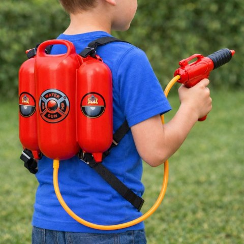 ZESTAW STRAŻACKI PLECAK GAŚNICZY PISTOLET NA WODĘ PLECAK ZBIORNIK POMPKA