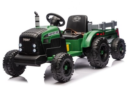 TRAKTOR NA AKUMULATOR DLA DZIECKA CH9959B 24V 2X120W PRZYCZEPA LED EVA PILOT