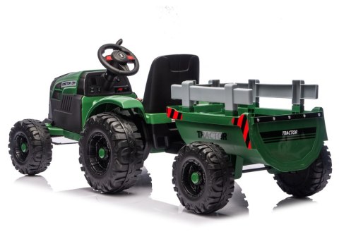 TRAKTOR NA AKUMULATOR DLA DZIECKA CH9959B 24V 2X120W PRZYCZEPA LED EVA PILOT