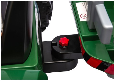 TRAKTOR NA AKUMULATOR DLA DZIECKA CH9959B 24V 2X120W PRZYCZEPA LED EVA PILOT