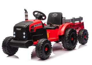 TRAKTOR NA AKUMULATOR DLA DZIECKA CH9959B 24V 2X120W PRZYCZEPA LED EVA PILOT