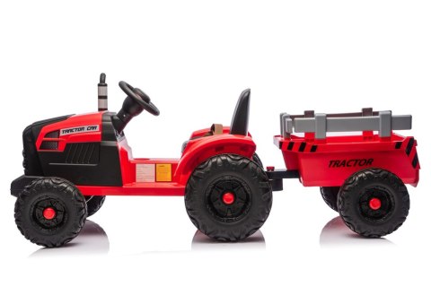 TRAKTOR NA AKUMULATOR DLA DZIECKA CH9959B 24V 2X120W PRZYCZEPA LED EVA PILOT