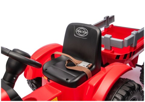 TRAKTOR NA AKUMULATOR DLA DZIECKA CH9959B 24V 2X120W PRZYCZEPA LED EVA PILOT