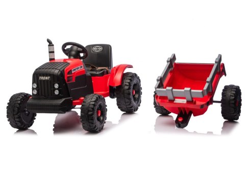 TRAKTOR NA AKUMULATOR DLA DZIECKA CH9959B 24V 2X120W PRZYCZEPA LED EVA PILOT