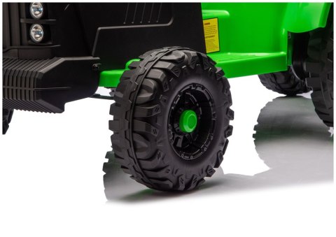 TRAKTOR NA AKUMULATOR DLA DZIECKA CH9959B 24V 2X120W PRZYCZEPA LED EVA PILOT