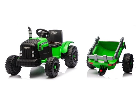 TRAKTOR NA AKUMULATOR DLA DZIECKA CH9959B 24V 2X120W PRZYCZEPA LED EVA PILOT