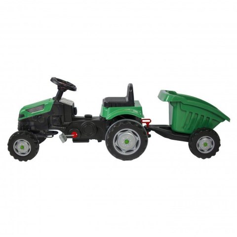 WOOPIE Traktor na Pedały Farmer GoTrac MAXI z Przyczepą Ciche Koła