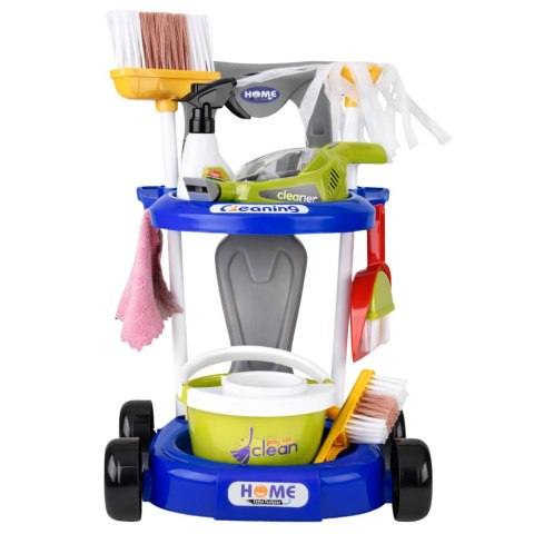 WÓZEK ZESTAW DO SPRZĄTANIA DLA DZIECI ODKURZACZ INTERAKTYWNY AKCESORIA 20EL