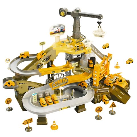 PARKING GARAŻ TOR SAMOCHODOWY INTERAKTYWNY KOPALNIA POJAZDY ZESTAW DŹWIĘKI