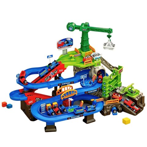 PARKING GARAŻ TOR SAMOCHODOWY INTERAKTYWNY KOLEJOWY POJAZDY ZESTAW DŹWIĘKI