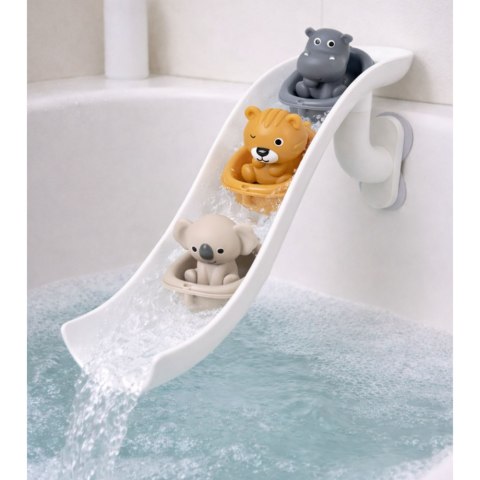 ZESTAW ZABAWEK DO KĄPIELI ZWIERZĄTKA W ŁODECZKACH ZJEŻDŻALNIA NA PRZYSSAWKI