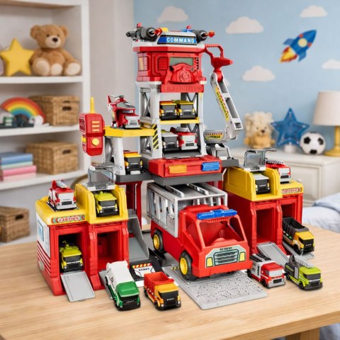 STRAŻ POŻARNA REMIZA BAZA STRAŻACKA CENTRUM RATUNKOWE POJAZDY DŹWIĘK ŚWIATŁA