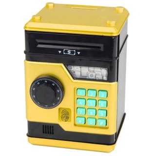 SKARBONKA DLA DZIECI SEJF BANKOMAT ELEKTRONICZNY ŚWIATŁA DŹWIĘKI KOD PIN