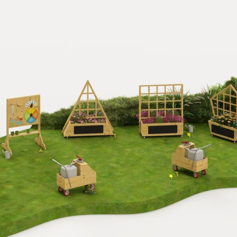 CLASSIC WORLD EDU Tablica Manipulacyjna Kredowa 2w1 Nauka Czasu i Pogody