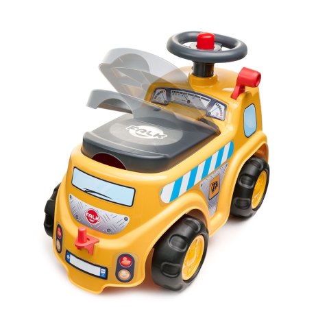 FALK Jeździk Ciężarówka Budowlana JCB z Przyczepą i Akcesoriami 1-3 Lat