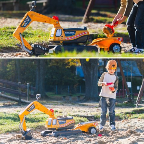 FALK Koparka Super Builder z Przyczepą i Akcesoriami 3-7 Lat