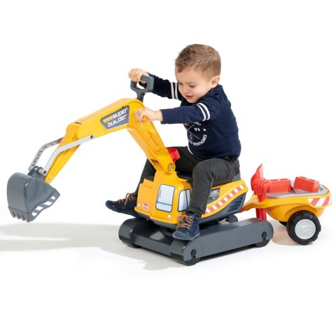 FALK Koparka Super Builder z Przyczepą i Akcesoriami 3-7 Lat