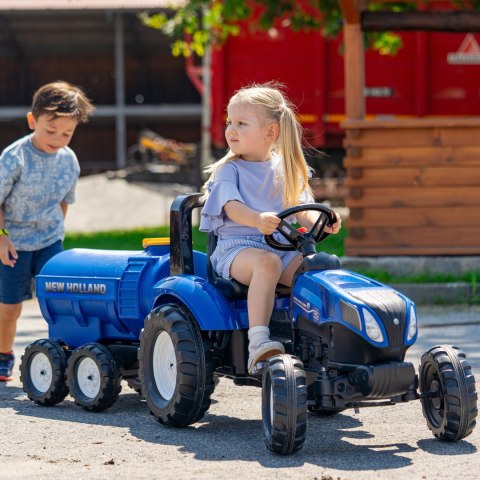 FALK Przyczepa Cysterna Beczkowóz z Kranem New Holland Niebieska 3-7 Lat