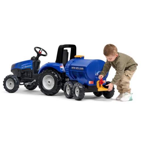 FALK Przyczepa Cysterna Beczkowóz z Kranem New Holland Niebieska 3-7 Lat
